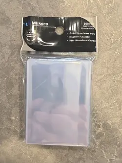 100 x TCG CCG MTG Clear Standard Card Sleeves | Protector 91mm x 66mm - Image 1