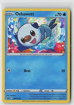 Oshawott Holo Promo SWSH: Sword & Shield Promo Cards SWSH222 NM - Image 1