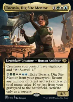 Tocasia, Dig Site Mentor (Extended Art) [The Brothers' War] Foil Near Mint - Image 1