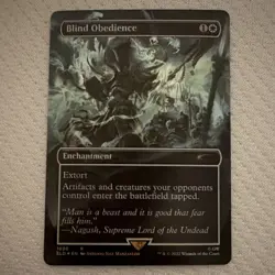 Wizards of the Coast Blind Obedience Secret Lair Drop Foil Rare White #1030 2022 - Image 1