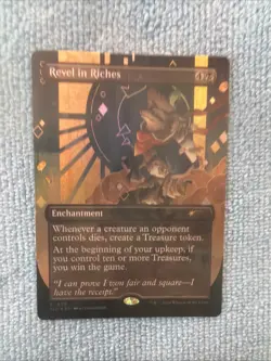 NM Borderless Foil Revel in Riches #1830 20 Ways to Win Secret Lair SLD - Image 1