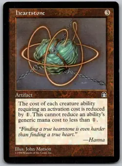 Heartstone Uncommon Stronghold Magic: The Gathering Lightly Played - Image 1