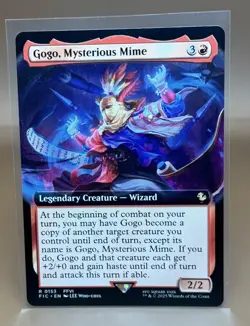 MTG Final Fantasy - Gogo, Mysterious Mime Extended Art R 0153 NM - Image 2