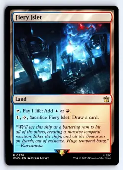 Fiery Islet 278 Rare Universes Beyond: Doctor Who Magic: The Gathering NM - Image 1