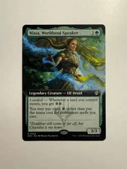 Nissa, Worldsoul Speaker (Extended Art) 29 MTG Commander: Aetherdrift - Image 1