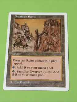 5th Edition Dwarven Ruins MTG Magic the Gathering LP - Image 1