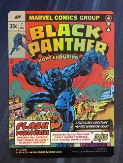 MTG King T'Challa (Borderless) (0399) Marvel Super Heroes MSH Black Panther - Image 1