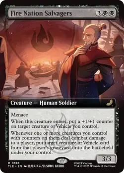 Fire Nation Salvagers - Foil - Extended Art - Avatar: The Last Airbender: Eterna - Image 1