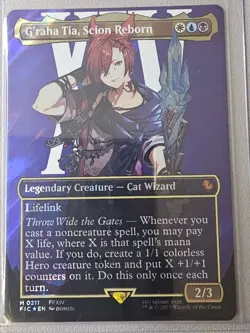 G'raha Tia, Scion Reborn (Borderless) (Surge Foil) FIC 211 Foil M NM Commander: - Image 1