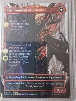 Clive, Ifrit's Dominant () (Borderless) FIN 318 Foil M NM FINAL FANTASY - Image 2