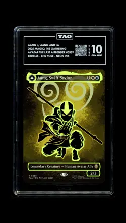 2025 #0359 AANG AND LA, OCEAN'S FURY/AANG, SWIFT SAVIOR TAG 10 GEM MINT - Image 1