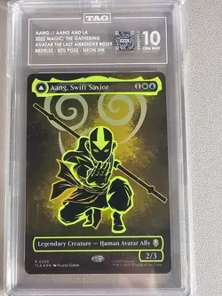 2025 #0359 AANG AND LA, OCEAN'S FURY/AANG, SWIFT SAVIOR TAG 10 GEM MINT - Image 3