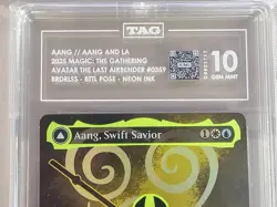 2025 #0359 AANG AND LA, OCEAN'S FURY/AANG, SWIFT SAVIOR TAG 10 GEM MINT - Image 5