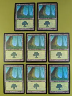 8 Forest (347) Mercadian Masques Magic the Gathering MTG 8 - Image 1