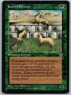 Joven's Ferrets Common Homelands Magic: The Gathering Lightly Played - Image 1