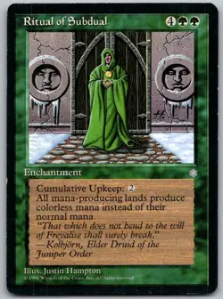Ritual of Subdual Rare Ice Age Magic: The Gathering Lightly Played - Image 1