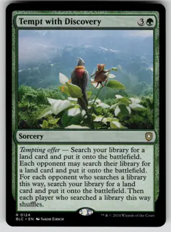 Tempt with Discovery Normal R Commander: Bloomburrow 124 NM - Image 1
