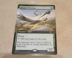 Birds of Paradise (Extended Art) Commander: Marvel Super Heroes MTG MINT - Image 1