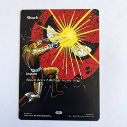 NM Borderless Shock, MTG, Marvel's Spider-Man, Magic the Gathering, 27 - Image 1