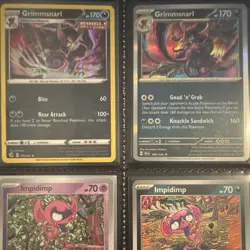 Pokemon TCG Marnie’s Grimmsnarl EX 287/217 Impidimp Morgrem Holo Lot 10 English - Image 4
