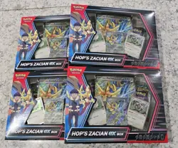 TCG Pokemon Hop's Zacian Ex Box Factory Sealed Lot Of 4 - Image 1