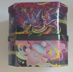 Pokemon TCG First Partner Pack Mega Evolution ex Tin Lot (2) Gengar Clefable - Image 3