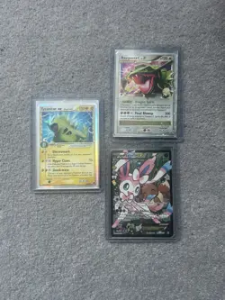 Pokemon TCG job lot, Tyranitar ex, Sylveon EX RC, Rayquaza C lv.X - Image 1