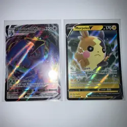 Pokemon Cramorant VMAX & Morpeko V Shining Fates 2x Cards Lot Mint Condition! - Image 1