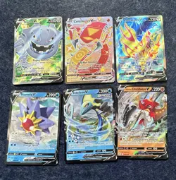 Pokemon TCG 6 Card Lot V/VMAX Holo/Foil English - Image 1
