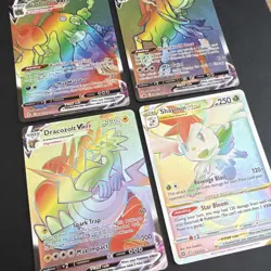 Pokemon TCG 4-Card Lot Garbodor VMAX, Shadow Rider Calyrex VMAX, Shaymin VSTAR - Image 2