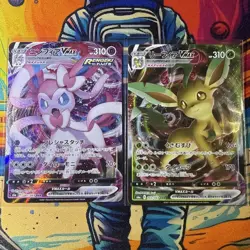 Pokemon Sylveon & Leafeon VMAX Full Art Ultra Rare RRR Lot NM - Image 1