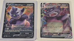 Pokemon Galarian Slowking V & VMAX Foil Single Strike Sword & Shield Lot 2 - Image 1