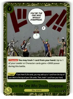 You're the One Who Should Disappear (Reprint) OP06-115 The Best- Vol. 2 Foil NM - Image 1