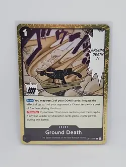 Ground Death OP14-096 The Azure Sea's Seven Gold Foil - ONE PIECE TCG English NM - Image 1