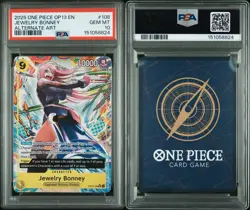 PSA 10 Jewelry Bonney Alternate Art OP13-108 SR One Piece OP13 GEM MT 10 - Image 3