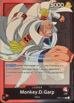 One Piece TCG - Leader Einzelkarte - OP02-002 Monkey.D.Garp L/EN/NM - Image 1