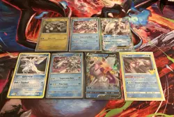 Pokemon Card Lot of 7 Palkia Cards EX V Holo Cosmo Foil Promo NM - LP - Image 1