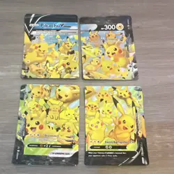 Pokemon TCG Pikachu V-UNION 4 Card Lot Holo English The Pokemon Company - Image 1