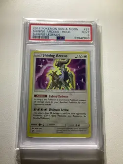 Pokemon TCG Shining Arceus Shining Legends 57/73 Holo Shiny Holo Rare PSA 9 Mint - Image 1