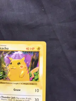 Pokemon Cards: Base Set Shadowless Common: Red Cheek Pikachu 58/102 - Image 3