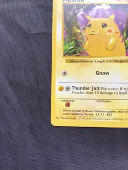 Pokemon Cards: Base Set Shadowless Common: Red Cheek Pikachu 58/102 - Image 5