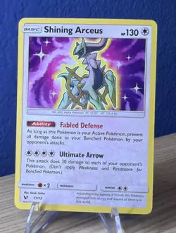 Pokemon Shining Arceus 57/73 Shining Legends Shiny Holo Rare Pokemon Card - Image 1