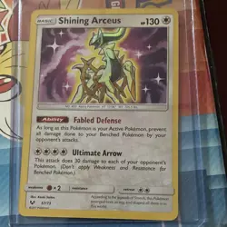 Pokemon TCG Shining Arceus 57/73 Shining Legends Holo Shiny Holo Rare EN - Image 1