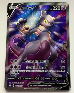 Pokemon TCG Mewtwo V SWSH229 Sword & Shield Promo Holo ENG 220HP - Image 1