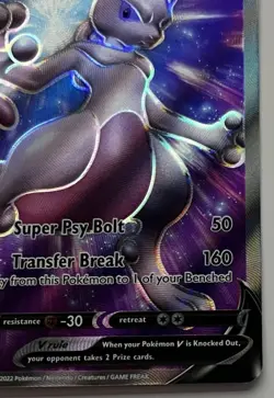 Pokemon TCG Mewtwo V SWSH229 Sword & Shield Promo Holo ENG 220HP - Image 5