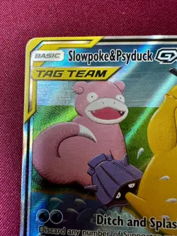 🦆 Slowpoke & Psyduck GX 218/236 Unified Minds Tag Team Full Art ✨Pokemon - Image 3