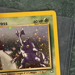 Pokemon TCG Heracross Neo Genesis Holo Card 6/111 Unlimited Rare - Image 2