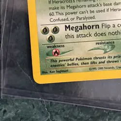 Pokemon TCG Heracross Neo Genesis Holo Card 6/111 Unlimited Rare - Image 4