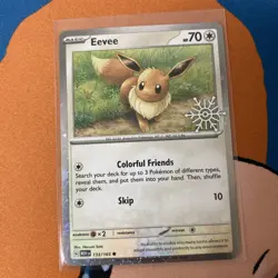 Pokemon TCG Eevee 2023 133/165 Snowflake Stamp Cosmic Holo - Image 1