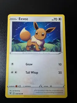 Eevee 130/185 Common Vivid Voltage Pokemon Near Mint - Image 1
